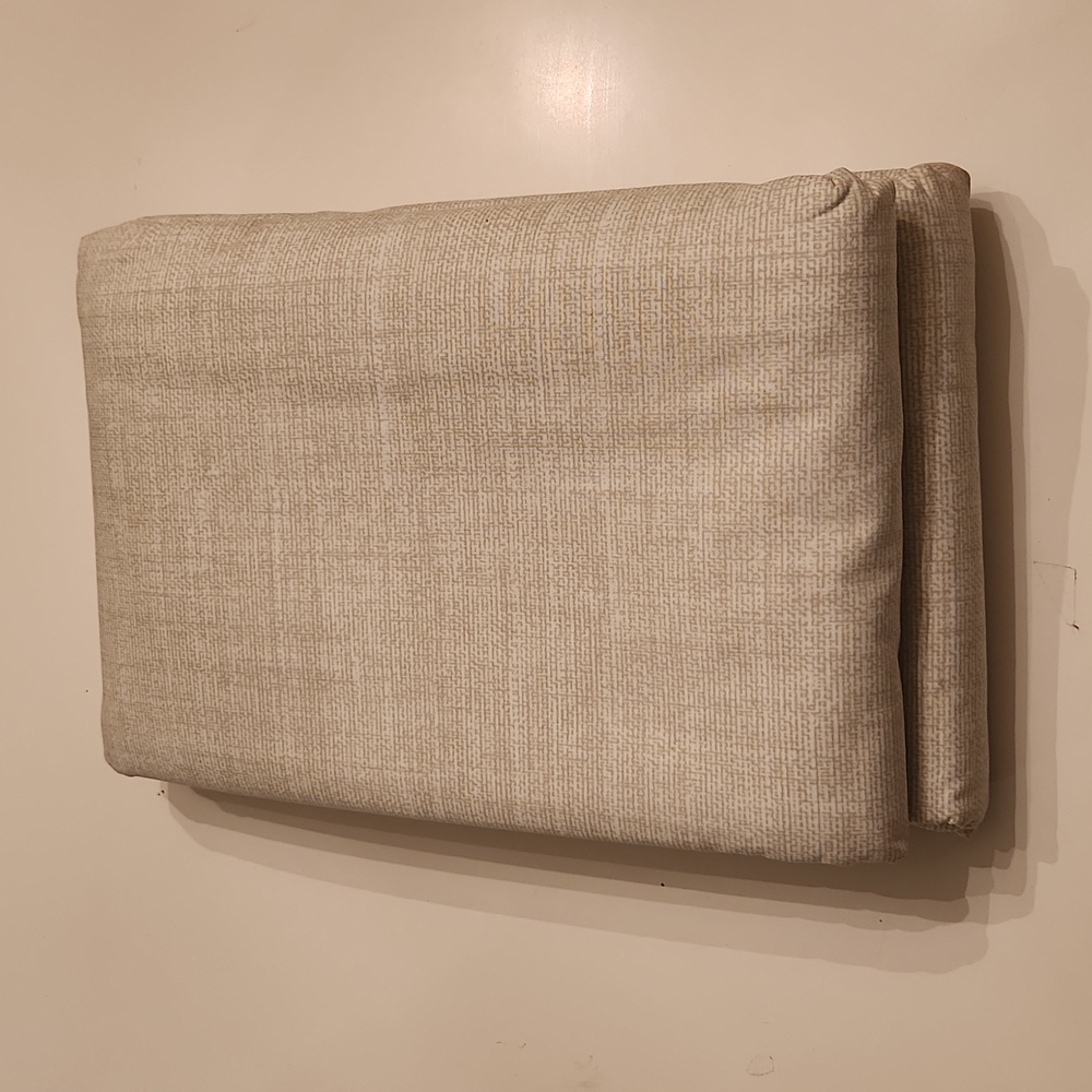 The Company Store Neutral Textured Cream Duvet Cover